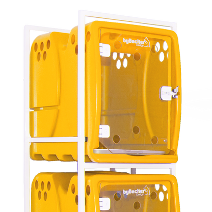 Canil Rotomoldado Pequeno Bybecker - Amarelo (Modulo)