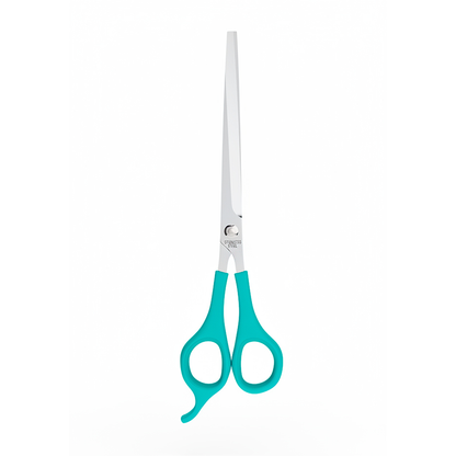 Tesoura Laser Curva 7,5" Azul Propetz