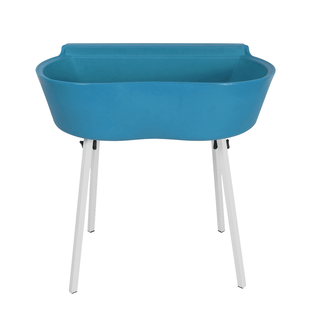 Banheira Rotomoldada Para Banho E Tosa Bybecker Com Suporte - Azul