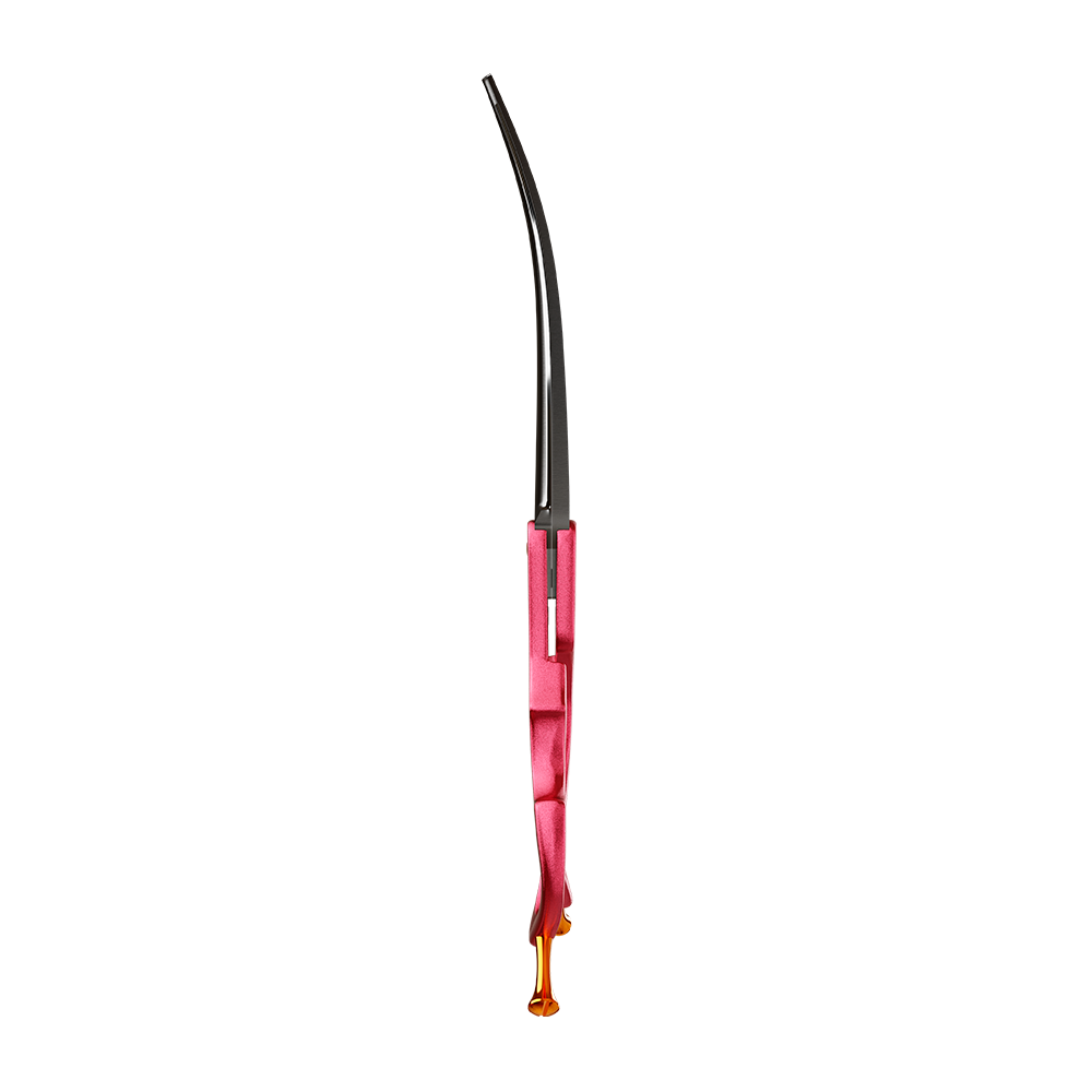 Tesoura Curva 7 Alumínio Propetz Akemi - Rosa
