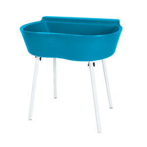 Banheira Rotomoldada Para Banho E Tosa Bybecker Com Suporte - Azul