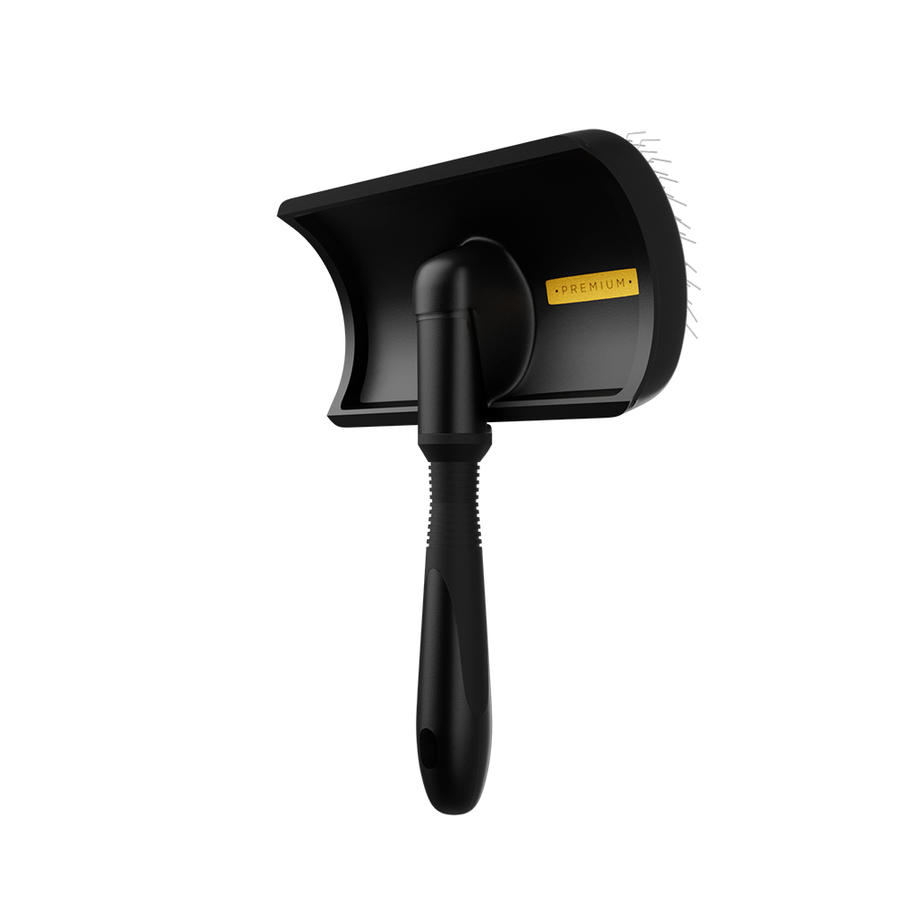 Rasqueadeira Média Curva De Pinos Longos E Macios Premium Propetz