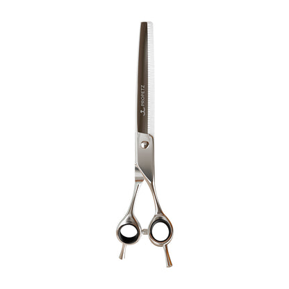 Tesoura Para Tosa Profissional Semi-Dentada Curva Chrome 440c 7” Premium – Propetz