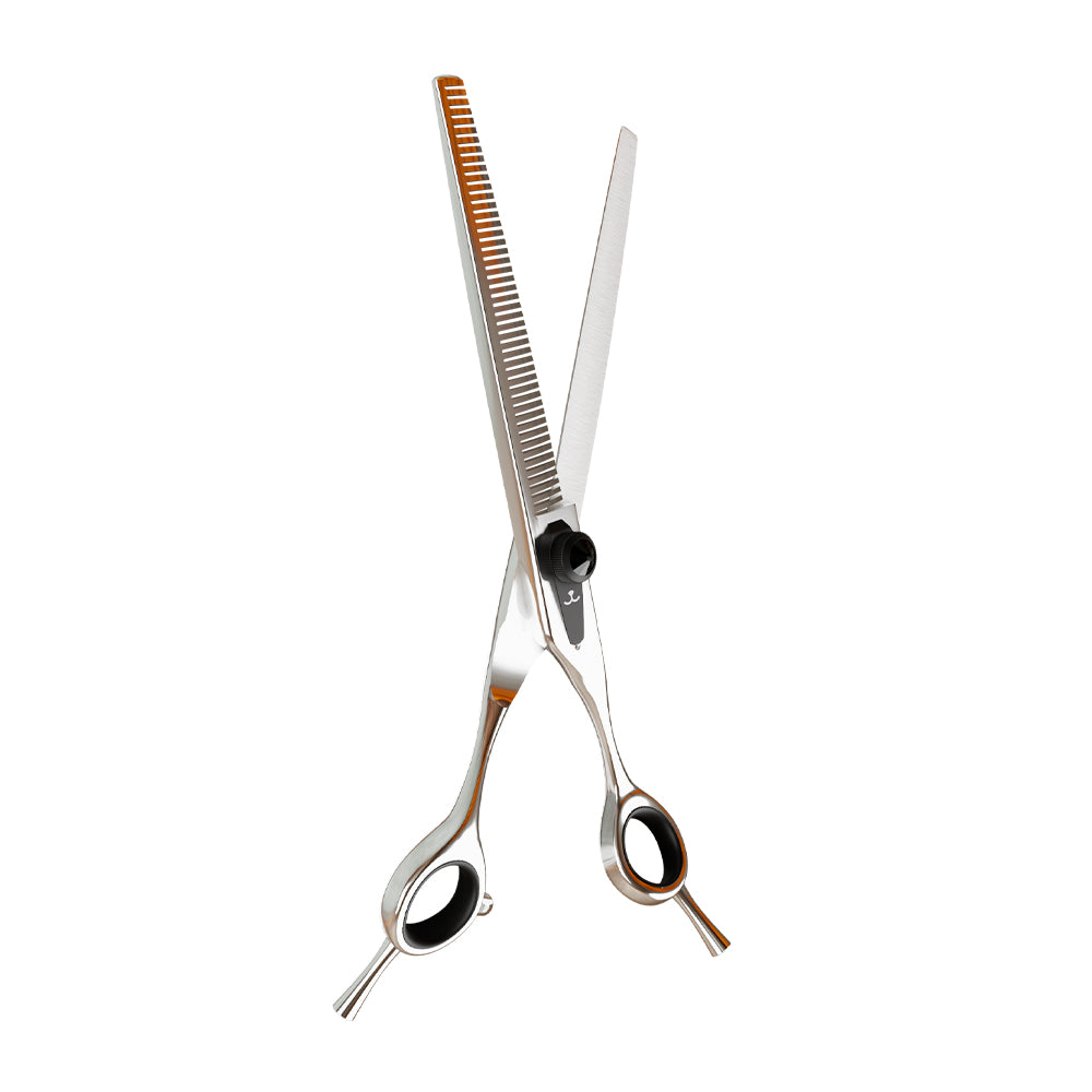 Tesoura Para Tosa Profissional Semi-Dentada Chrome 440c 7.5” Premium – Propetz