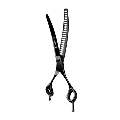 Tesoura Para Tosa Profissional Tubarão Curva 440C 7.5” Super Premium – Propetz