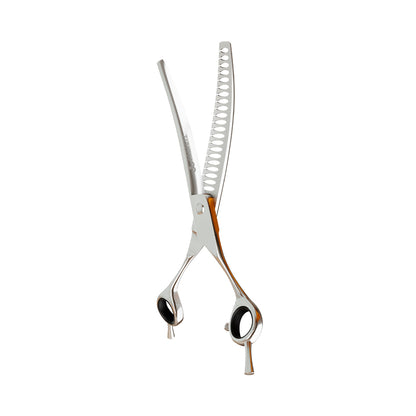 Tesoura Para Tosa Profissional Tubarão Curva Chrome 440c 7” Premium – Propetz