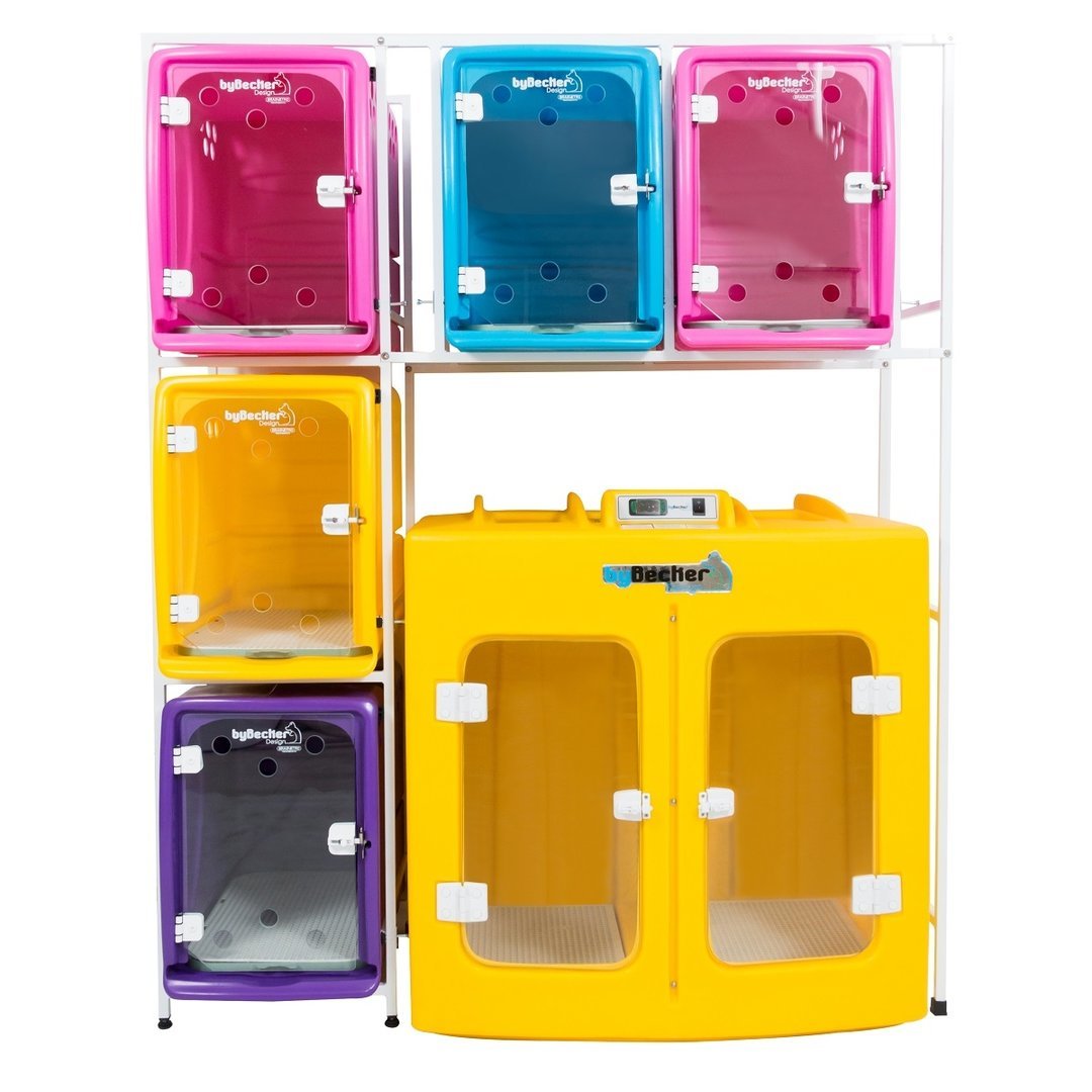 Combo Canil 5 Lugares + Secadora Bybecker