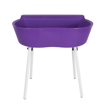 Banheira Rotomoldada Para Banho E Tosa Bybecker Com Suporte - Roxo
