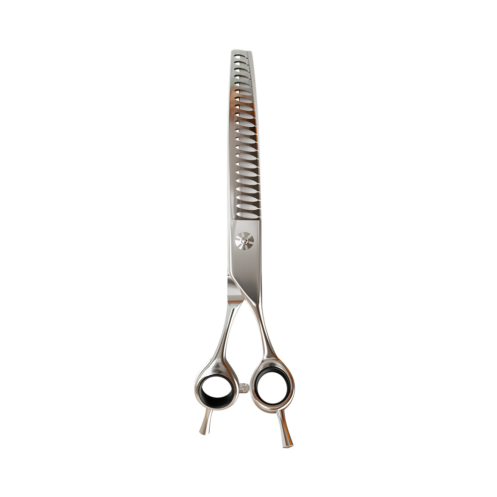 Tesoura Para Tosa Profissional Tubarão Curva Chrome 440c 7” Premium – Propetz