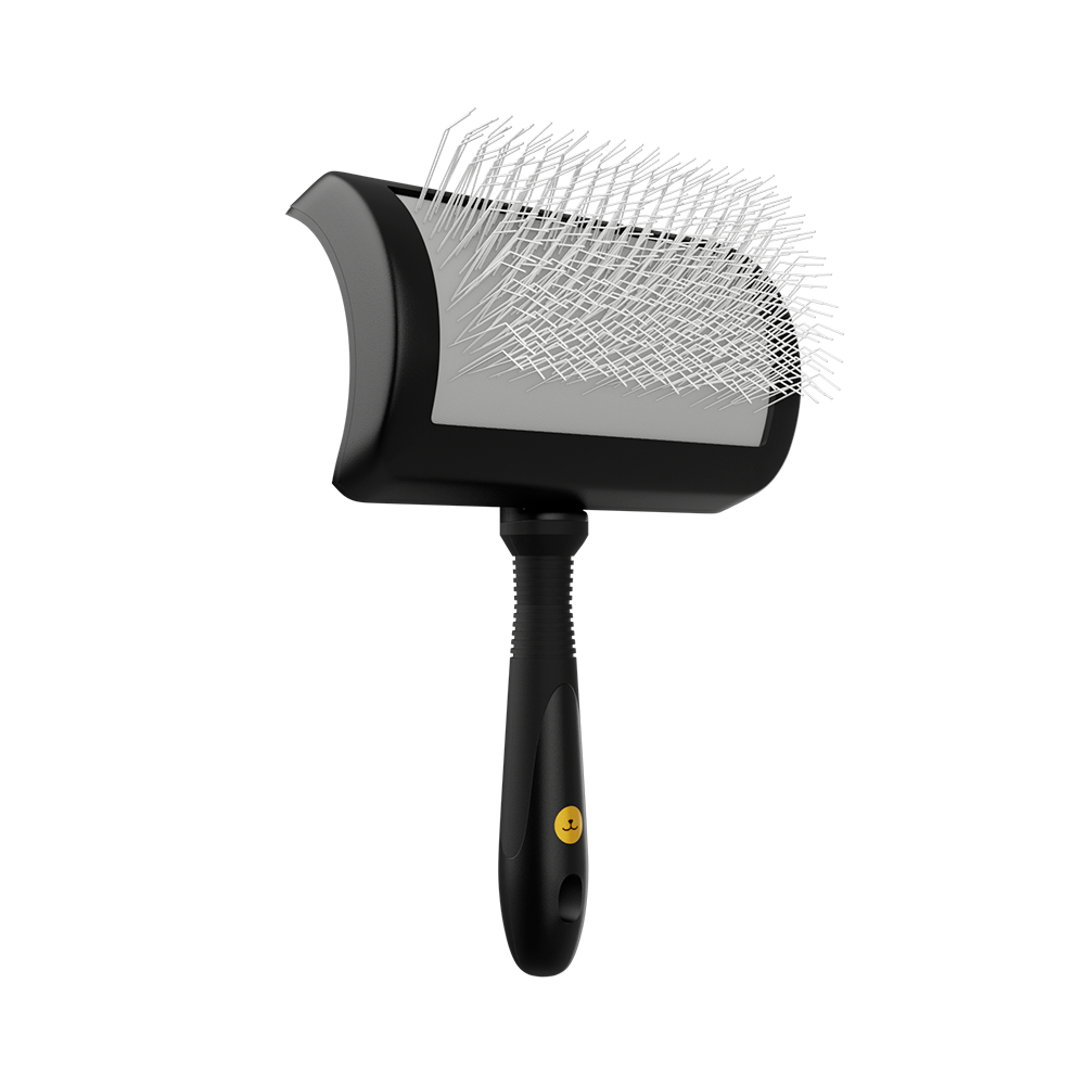 Rasqueadeira Média Curva De Pinos Longos E Macios Premium Propetz