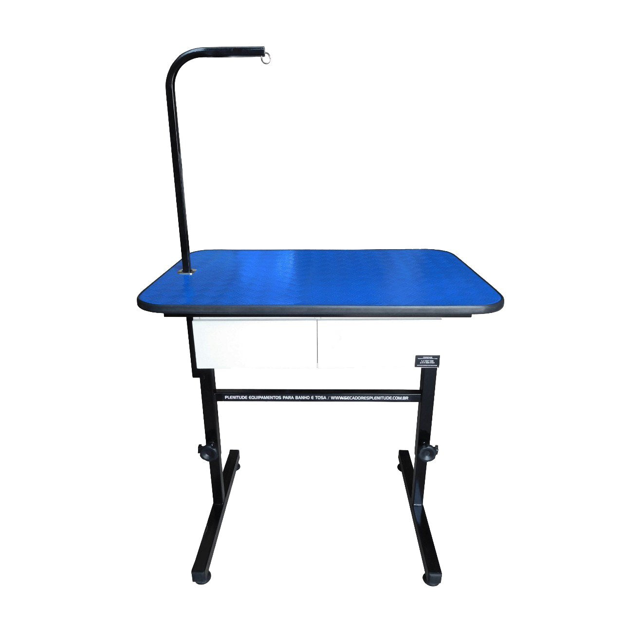 Mesa De Tosa Com Regulagem De Altura, Duas Gavetas E Girafa - Tampo 90X60CM Azul - Plenitude