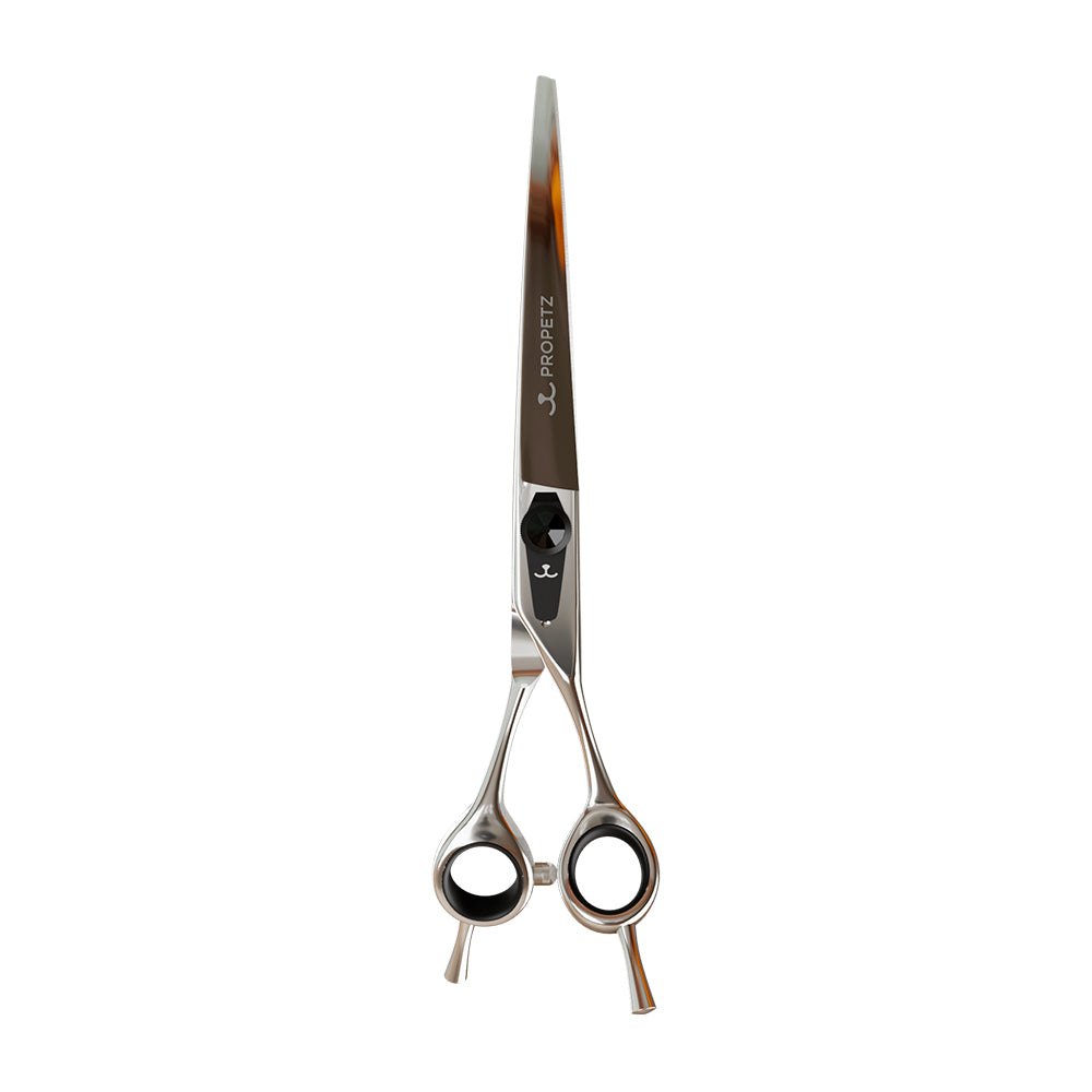 TESOURA PARA TOSA PROFISSIONAL CURVA CHROME 440C 7.5” PREMIUM – PROPETZ