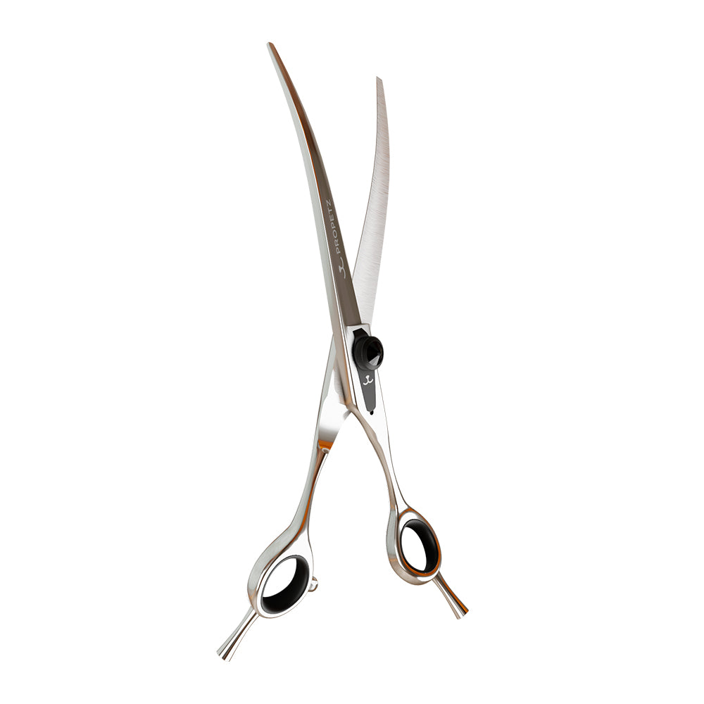 Tesoura para Tosa Profissional Curva Chrome 440C 8” Premium – Propetz