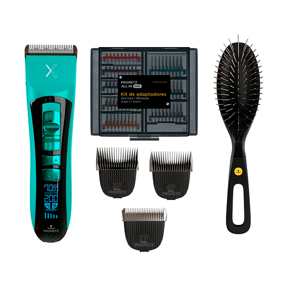 Máquina  de  Tosar  PROX + Kit   de   Adaptadores  All   In  One +   Lâminas   Propetz